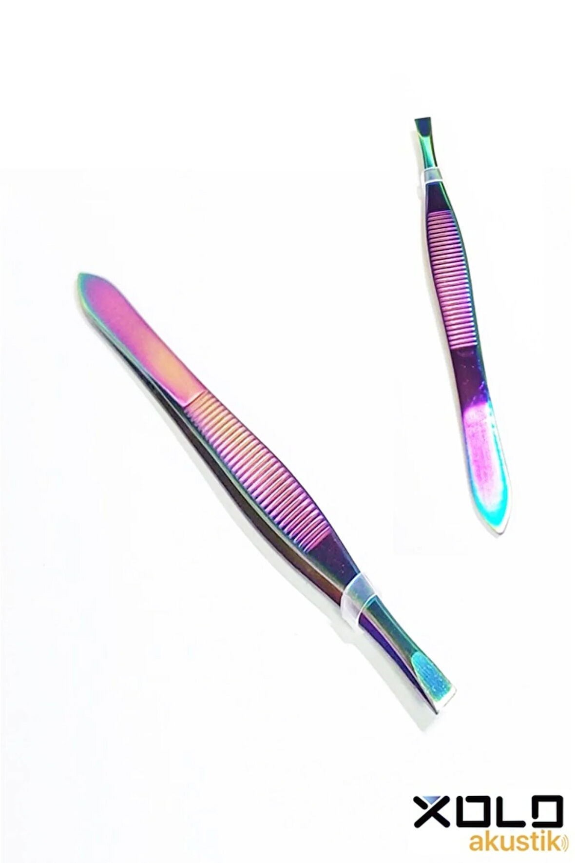 Rainbow Akustik Cımbız Serisi Düz Orta Kalın Uçlu Cımbız Kıl Tüy Sakal Kaş Cımbızı XLC523