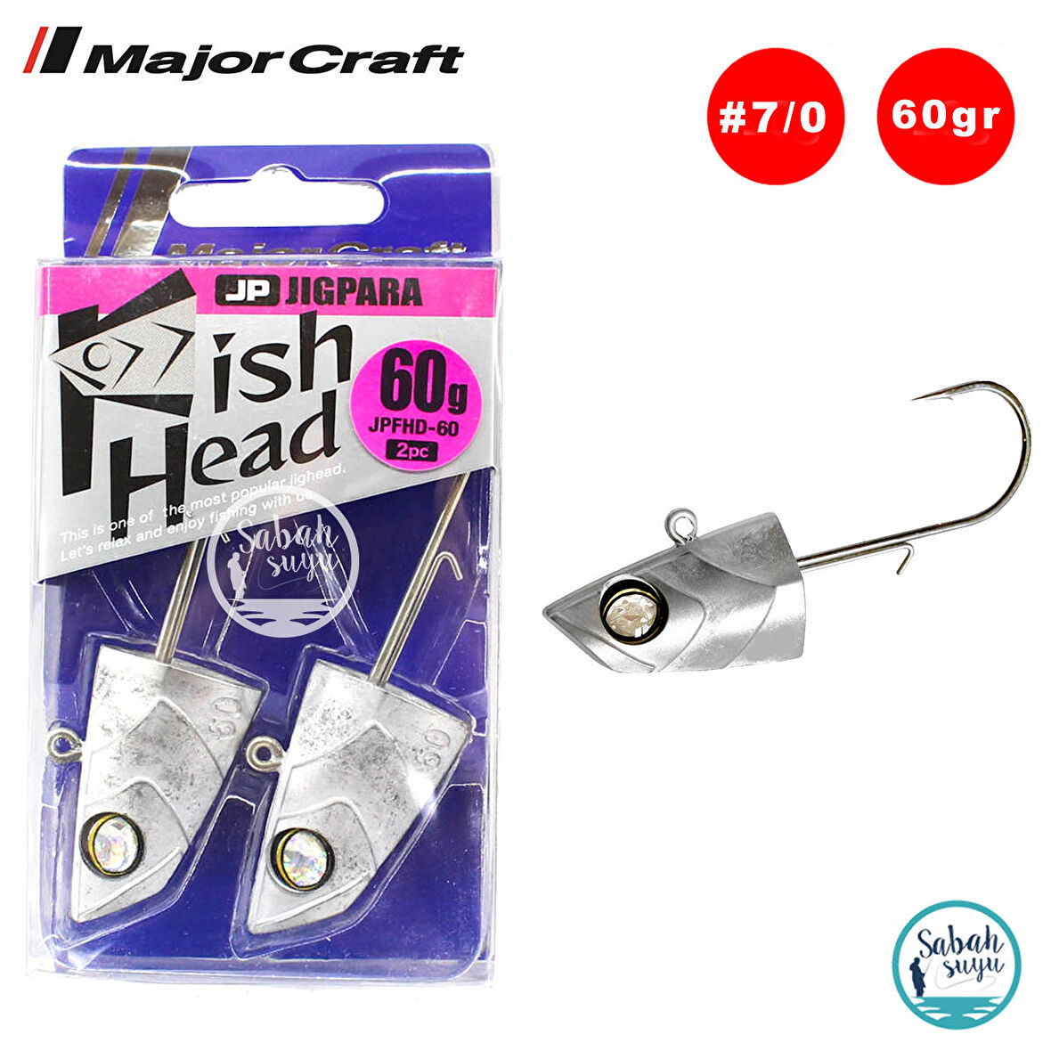 Major Craft Jigpara Fish Head JPFHD-60gr #7/0 (2 Adet)