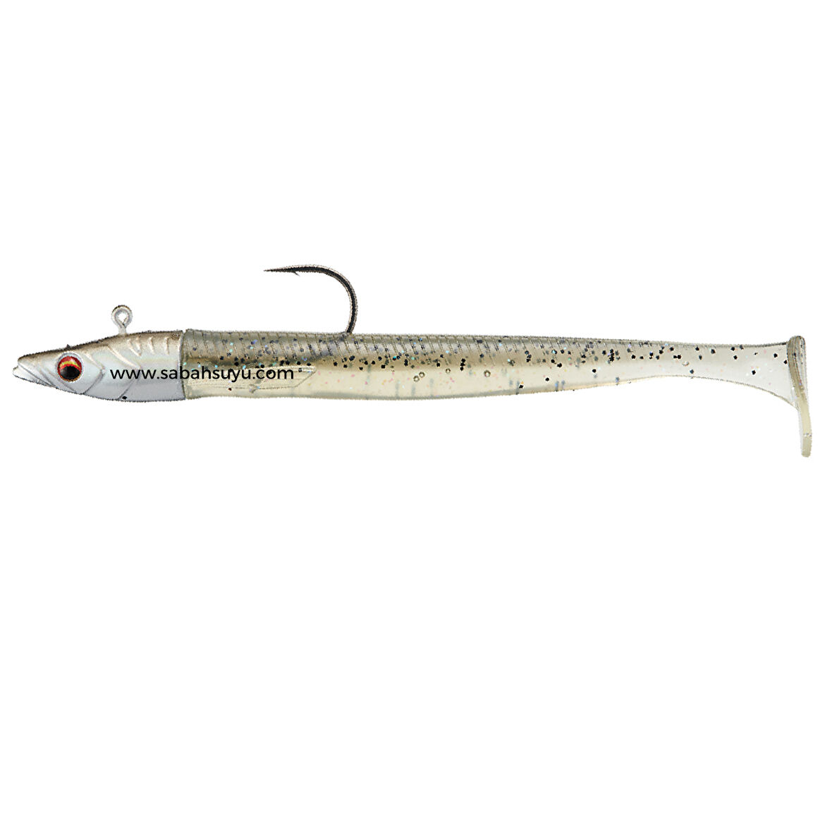 Major Craft Ceana Eely Shad CES-75 7.5cm 4.1gr Silikon Balık #001 Shiny Shad
