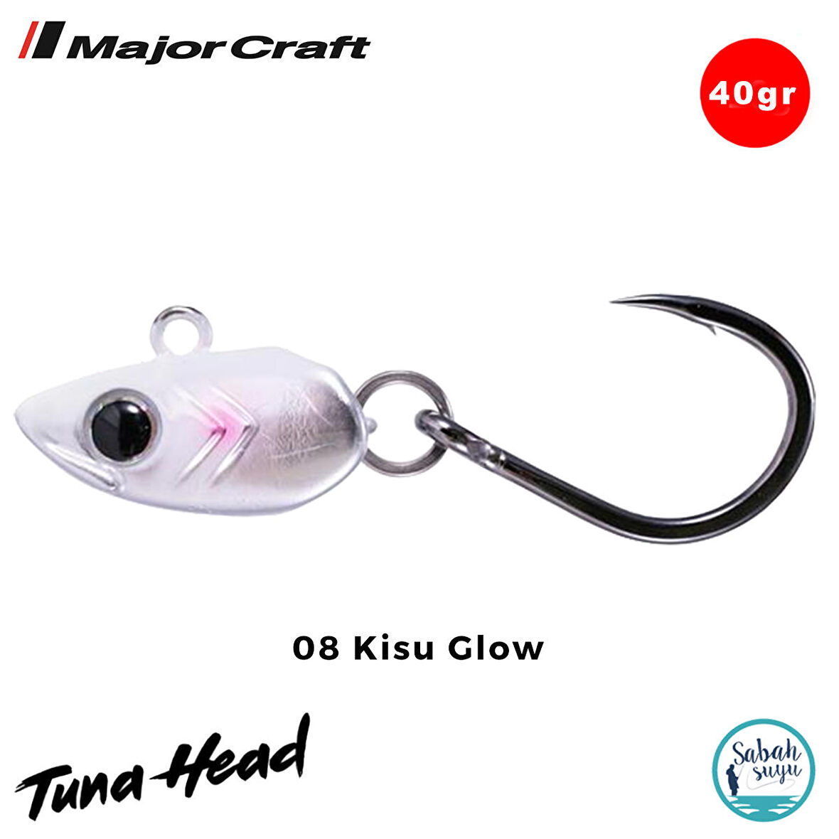 Major Craft Tuna Head GKHD-40gr #8/0 08 Kisu Glow