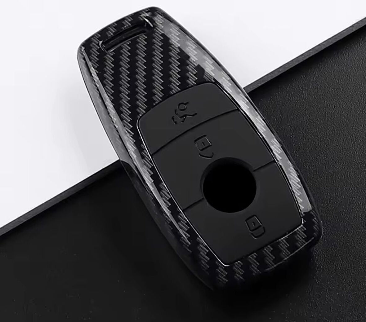 Mercedes C180 C200 Glc Cla Cle Amg W205 W213 W222 E200 300 Karbon Anahtar Kılıf 2.Resime Bakınız