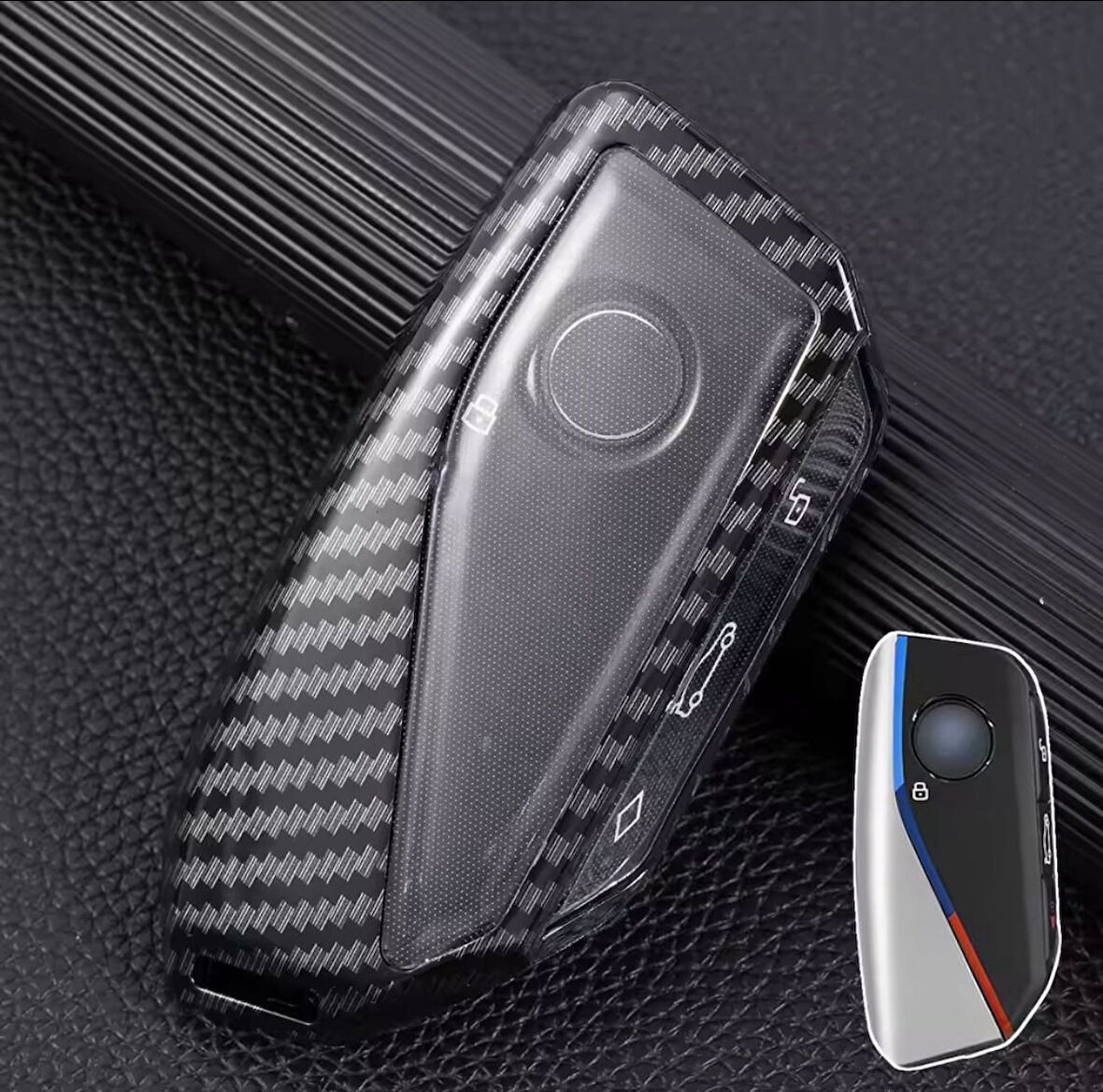 Bmw i7 X7 G07 LCI iX X1 U11 7 Seri G70 G09 XM U06 G81 M3 2023 Karbon Anahtar Kılıfı 2.Resime Bakınız