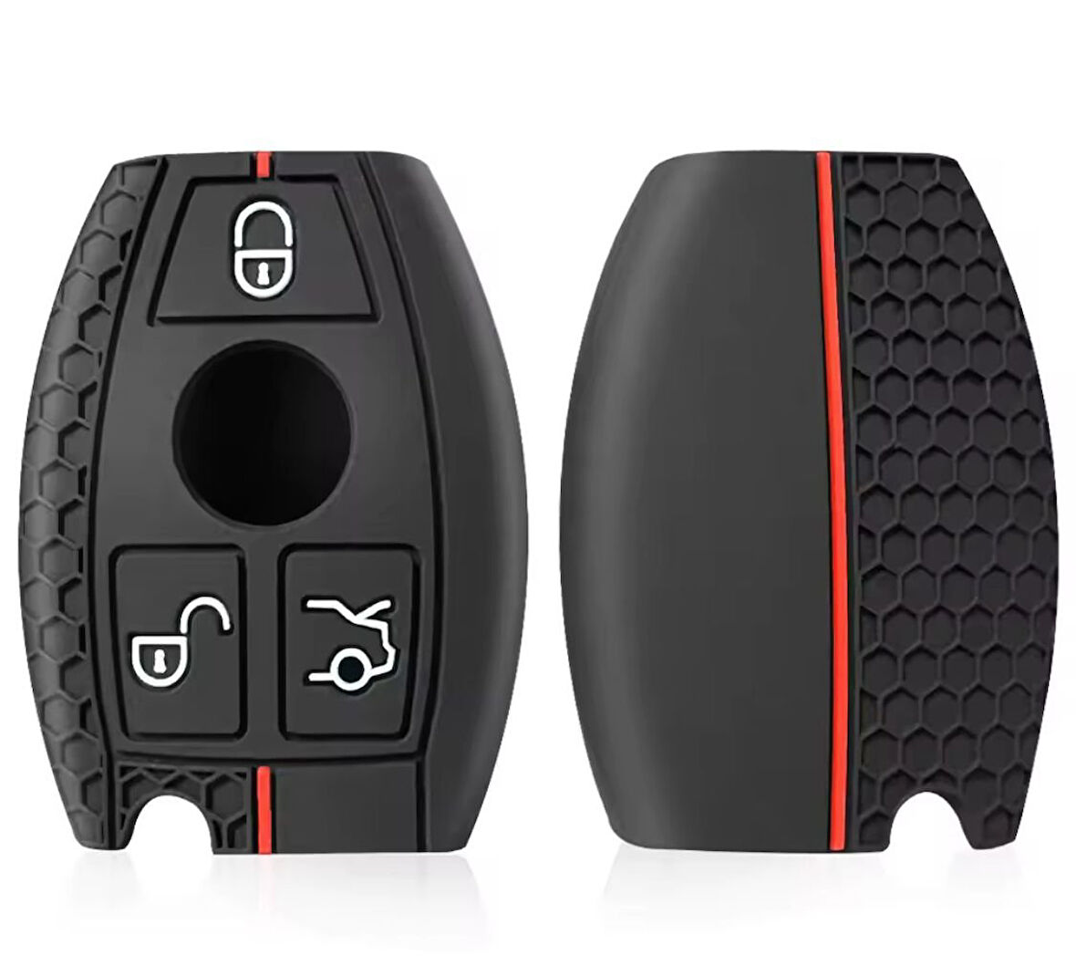 Mercedes Cls Cla Amg C180 E200 W204 Silikon Anahtarı Koruma Kılıf 3 Tuşlu Model 2.resime Bakınız