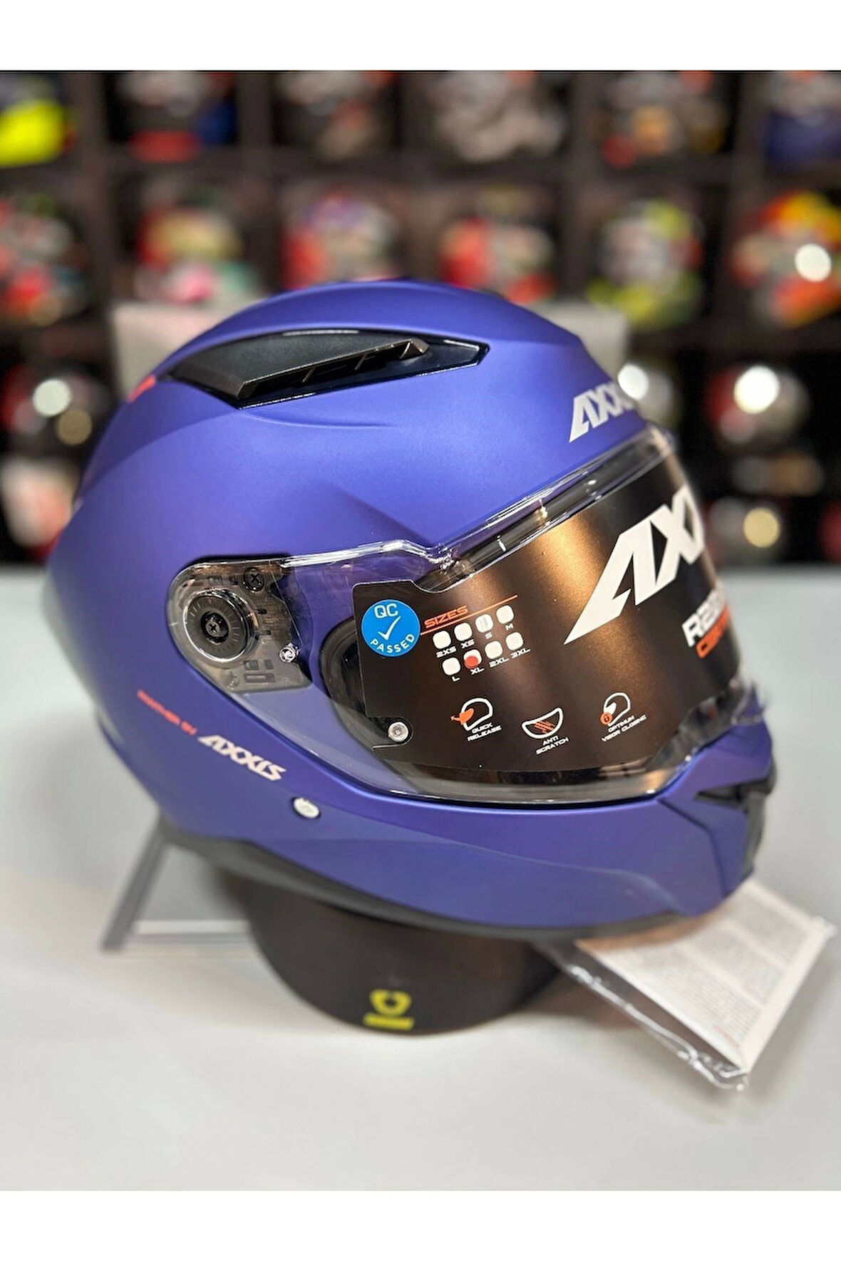 Panther Sv Solıd A7 Matt Blue Tam Kapalı Kask XL