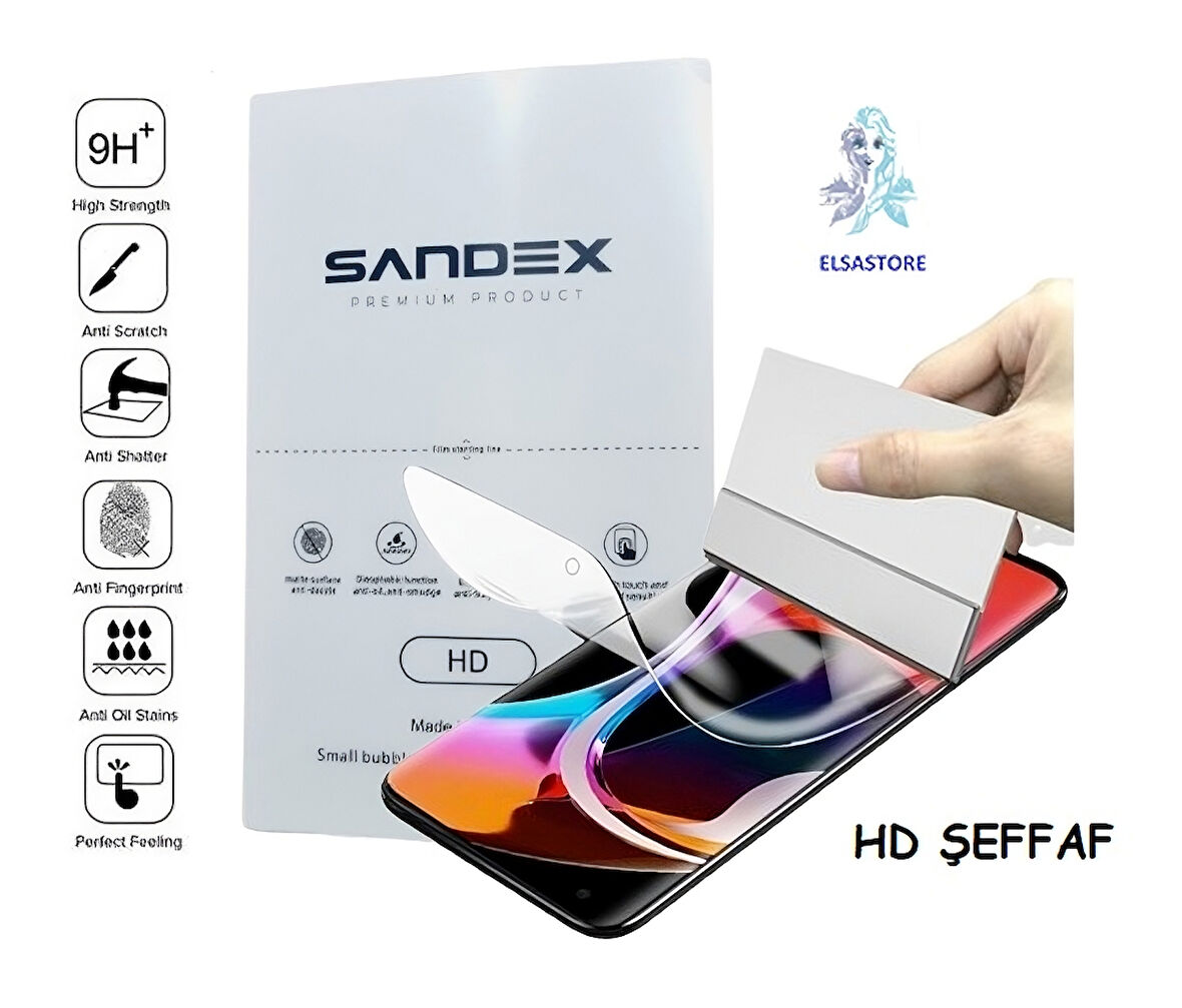 Samsung Galaxy Z FOLD 5 ÖN NANO Ekran Koruyucu Esnek ULTRA İnce SANDEX - HD ŞEFFAF