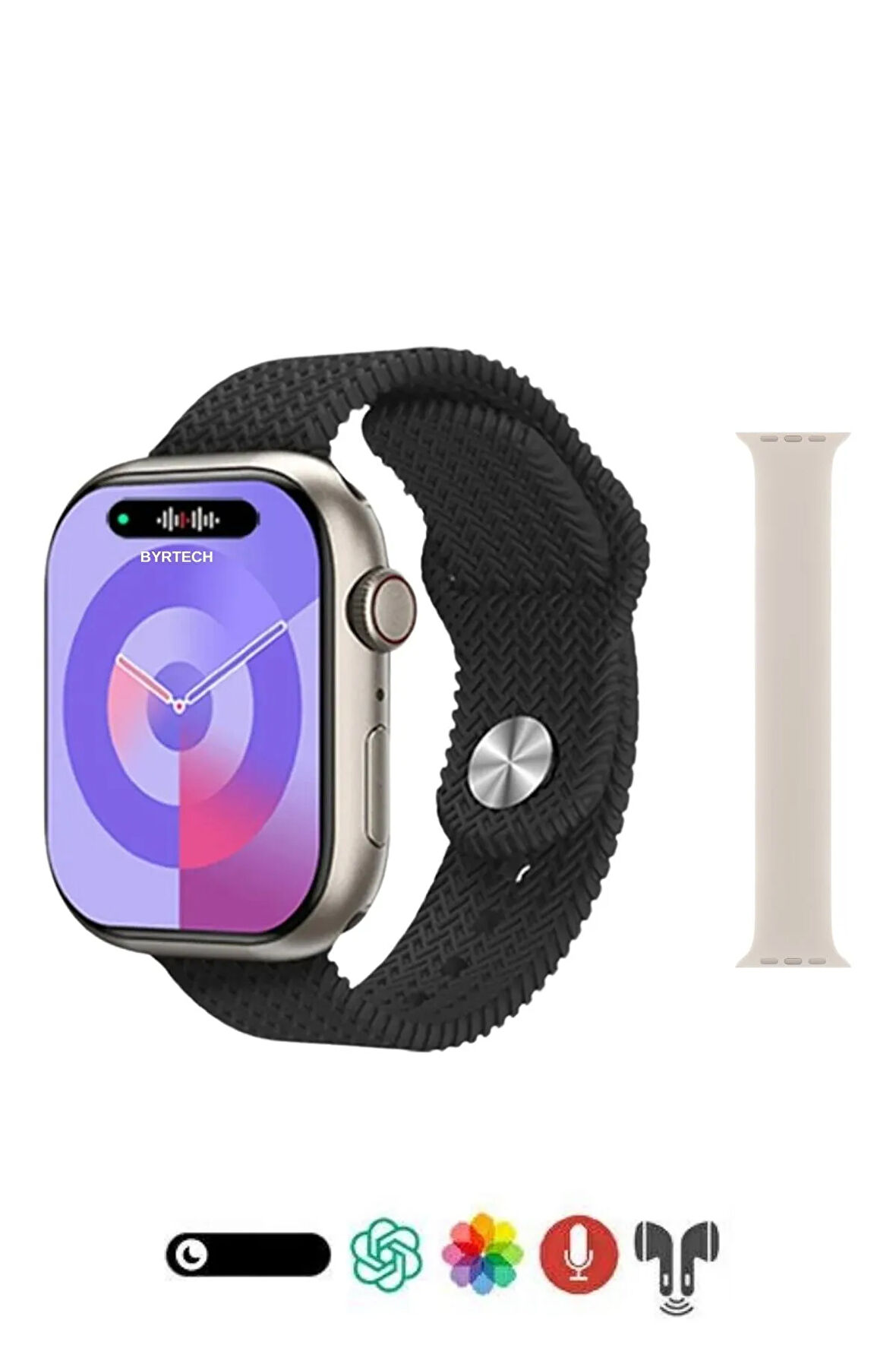Watch 9+ Plus Dinamik Ada/Chat GPT/3D Animasyon Destekli Amoled Ekran Akıllı Saat
