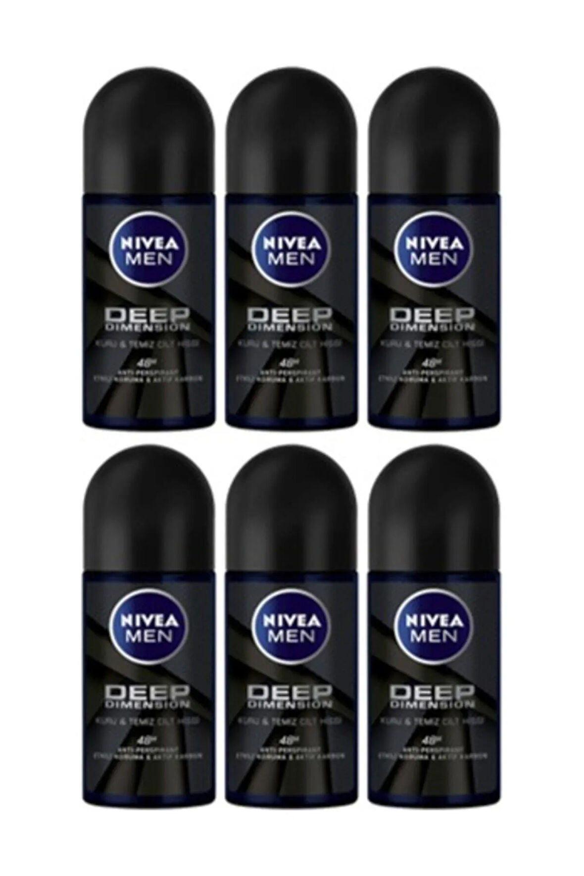 Men Deep Dimension 48h Roll On 50 ml X 6 Adet