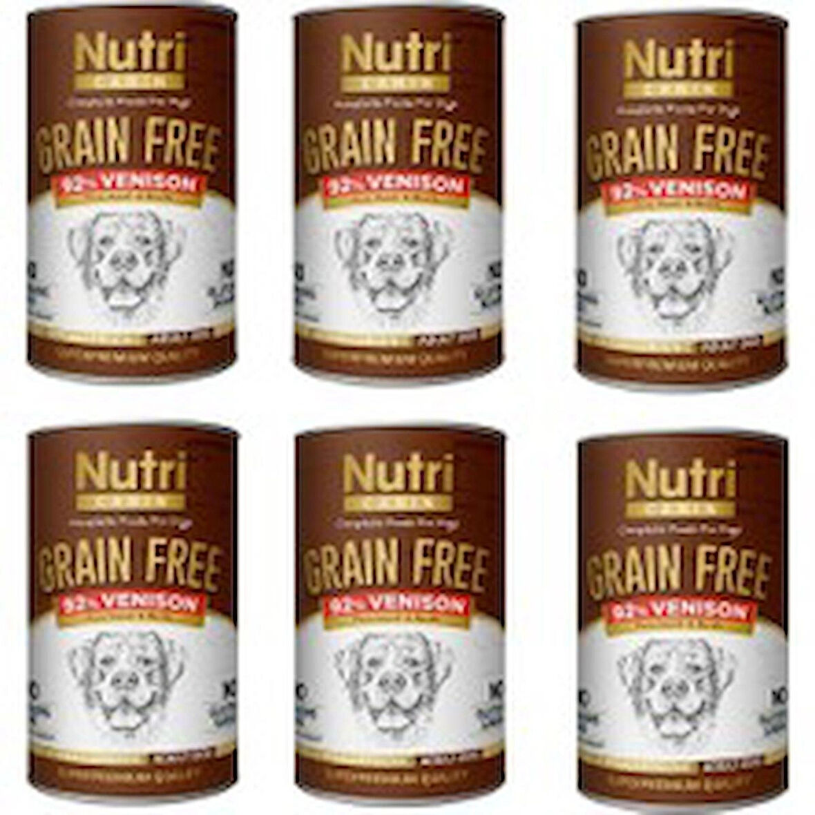 Nutri Canin TAHILSIZ GEYİKLİ KÖPEK KONSERVESİ 400GR. X6 ADET