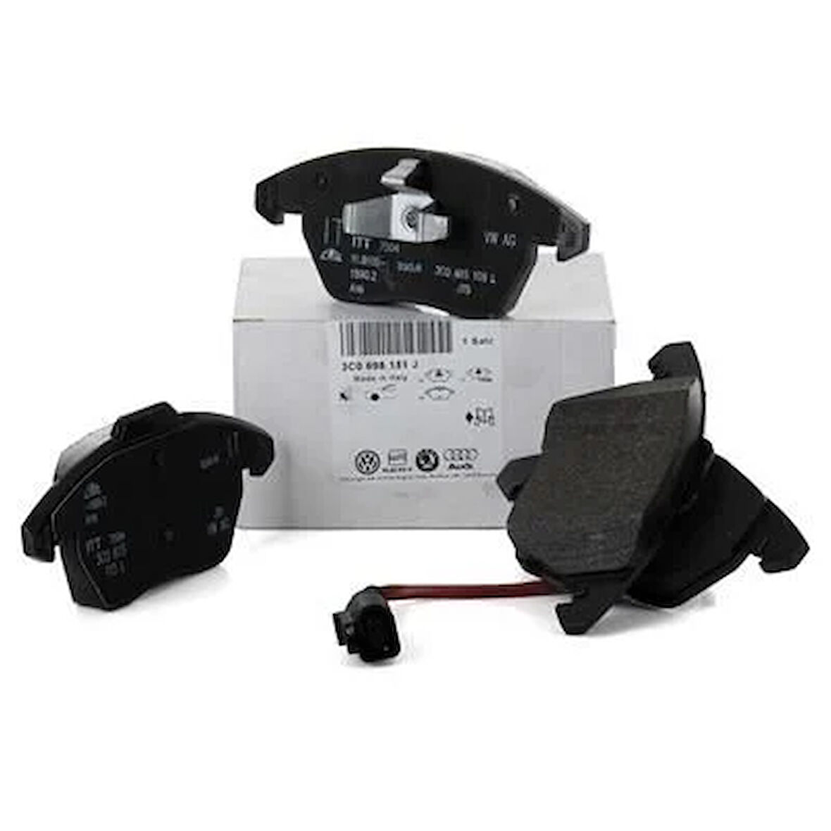 Volkswagen Golf 5 2004-2008 Model Arası Büyük Tip Ön Fren Balatası Vag/Orijinal Marka