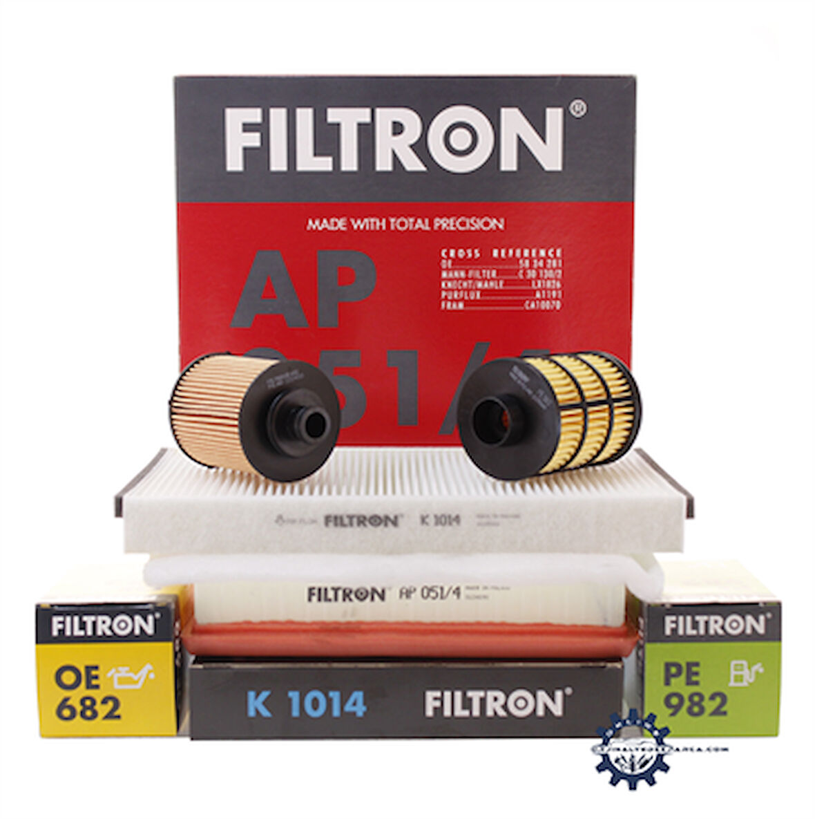Opel Astra H Filtron 1.3 Dizel Periyodik Bakım Filtre Seti (Yağ Filtresi Ufi Tip) Filtron