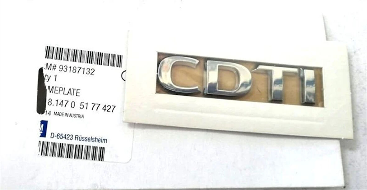 Opel Astra J Bagaj CDTİ Yazı Krom