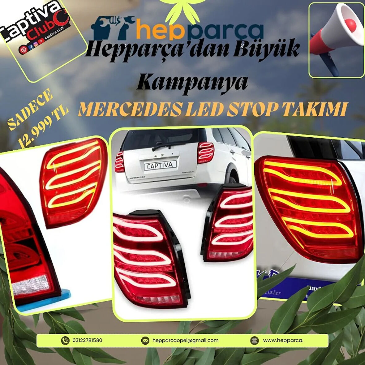 Captiva Mercedes Led Stop