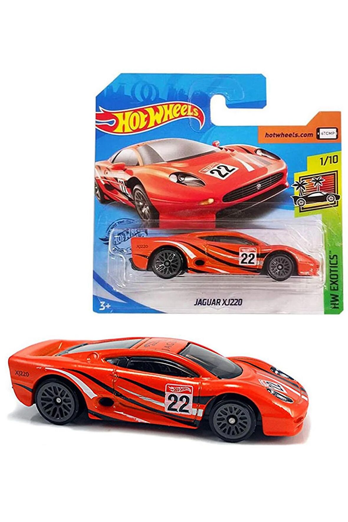 Hot Wheels - Jaguar XJ220 - Turuncu (1/64) 2019 Serisi