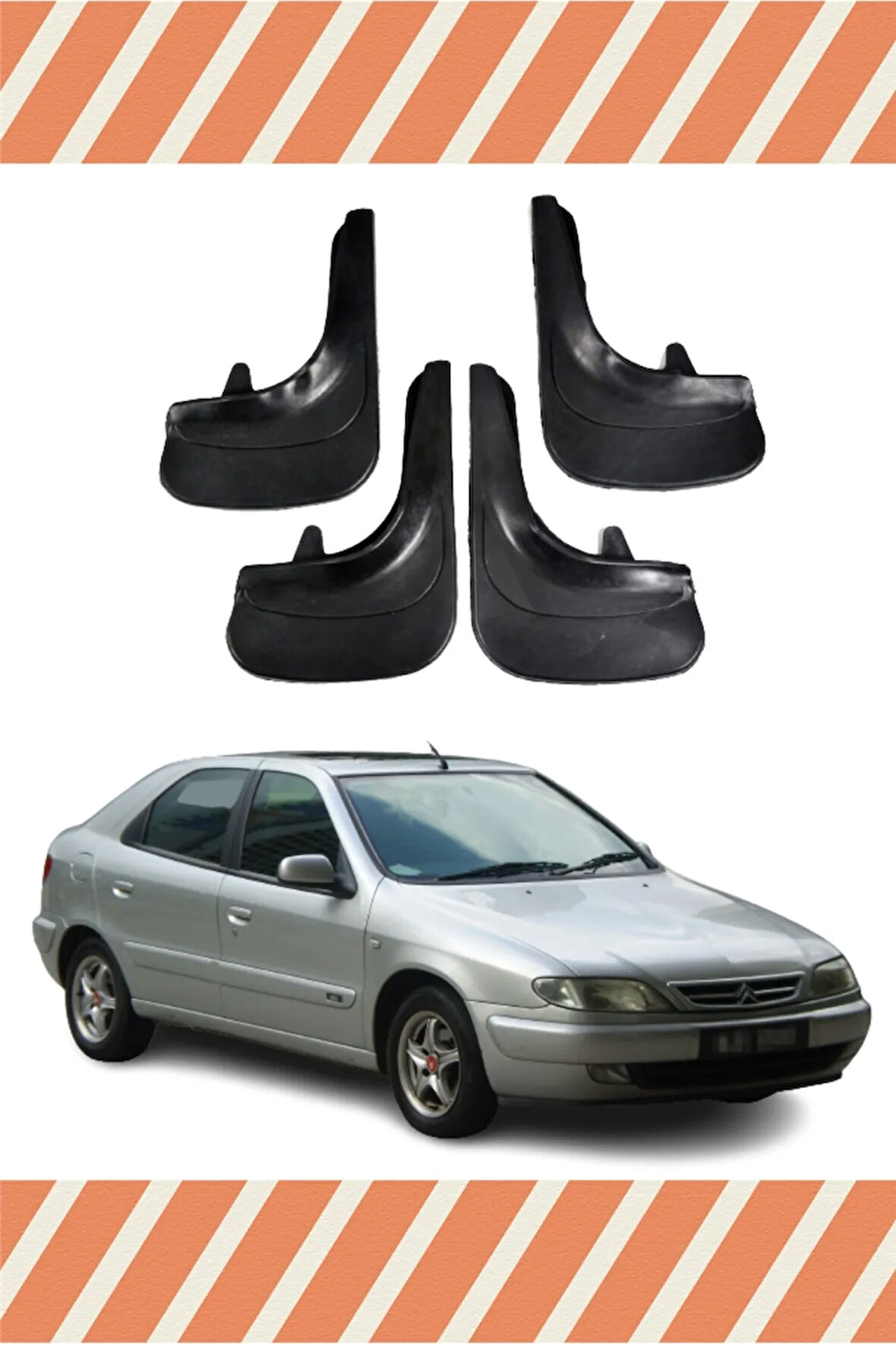 Citroen Xsara uyumlu 4’lü tozluk çamurluk paçalık dayanıklı