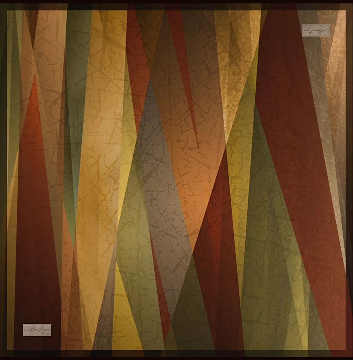 La Boutique Tivil İpek Eşarp 2144 - 02 Siyah Kahve Karışık Desen