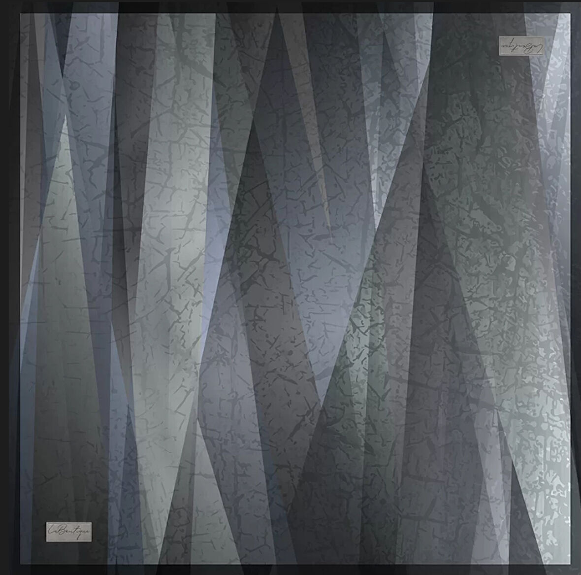 La Boutique Tivil İpek Eşarp 2144 - 07 Siyah Karışık Desen