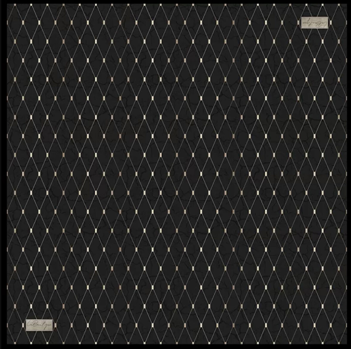 La Boutique Tivil İpek Eşarp 2157 - 04 Siyah Karışık Desen