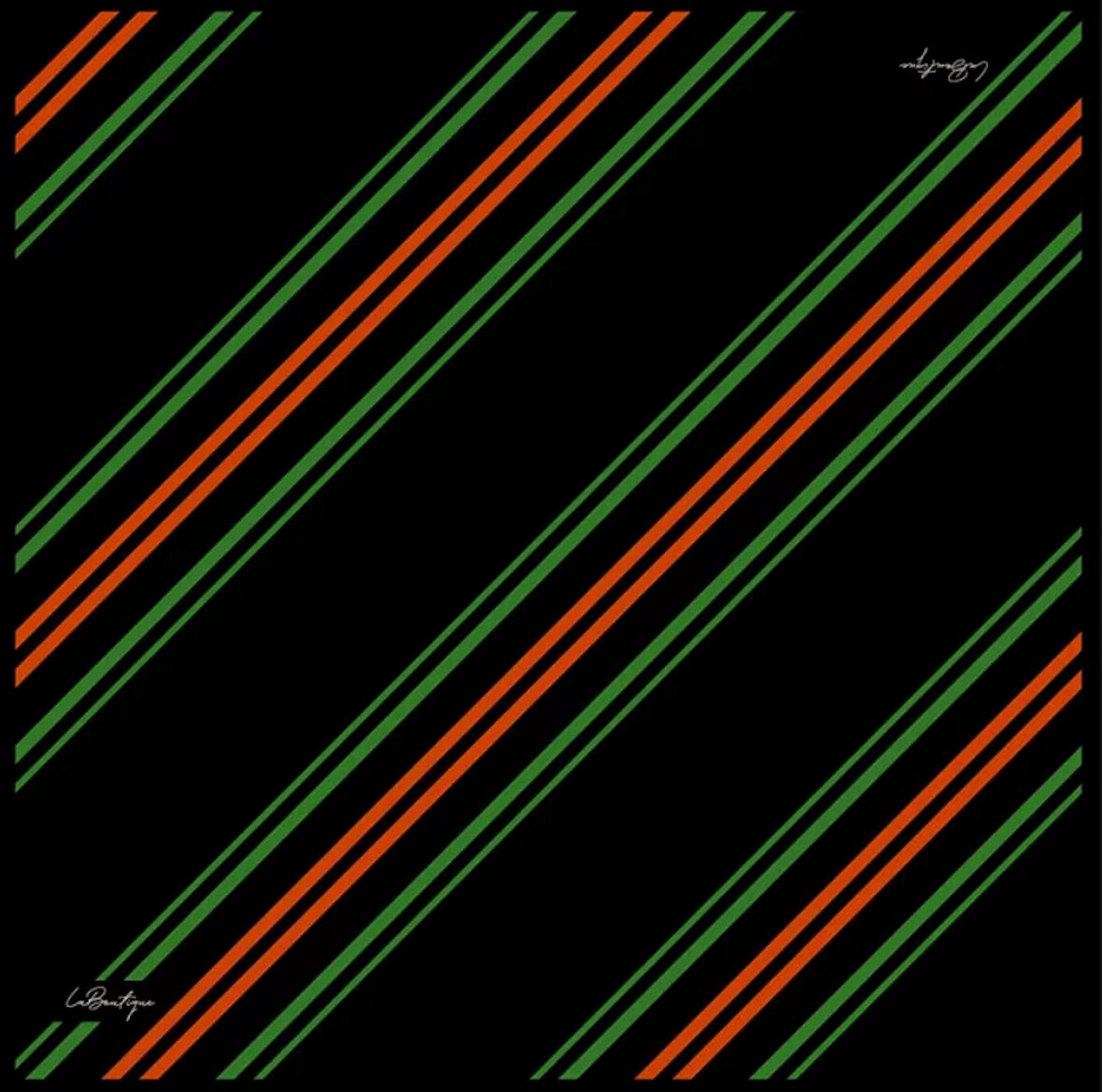 La Boutique Tivil İpek Eşarp 2159 - 04  Siyah Karışık Desen