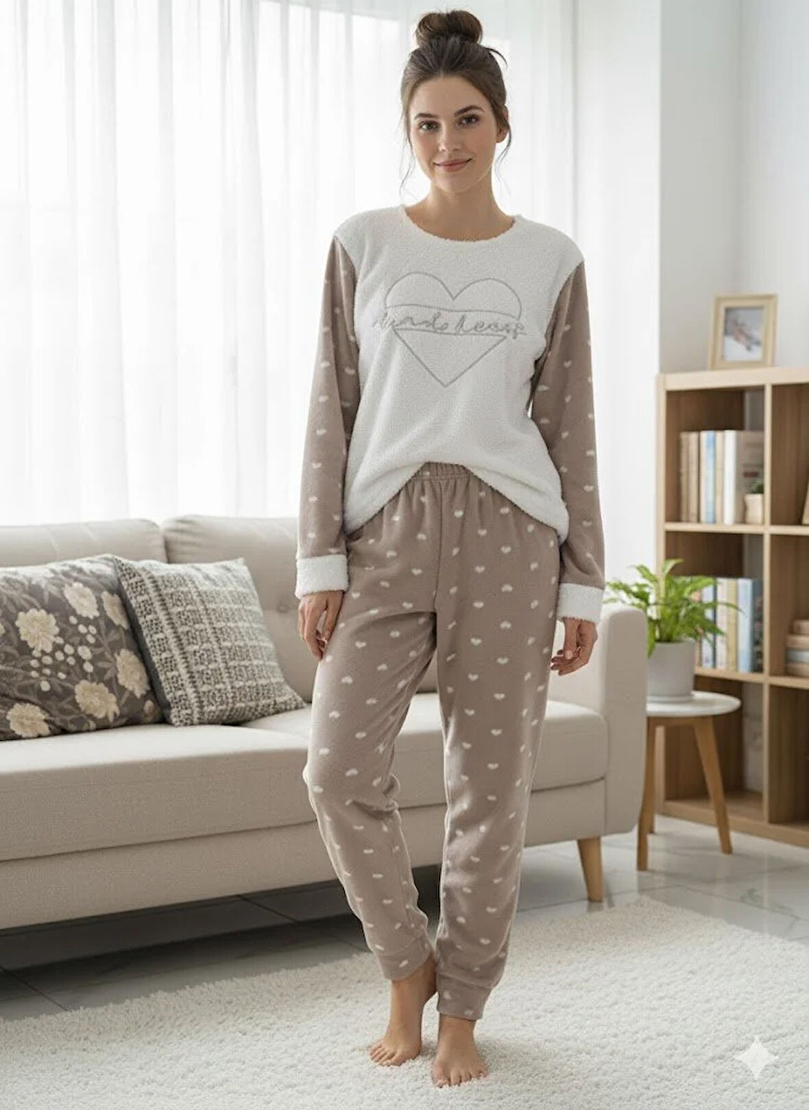 KADIN POLAR PİJAMA TAKIM