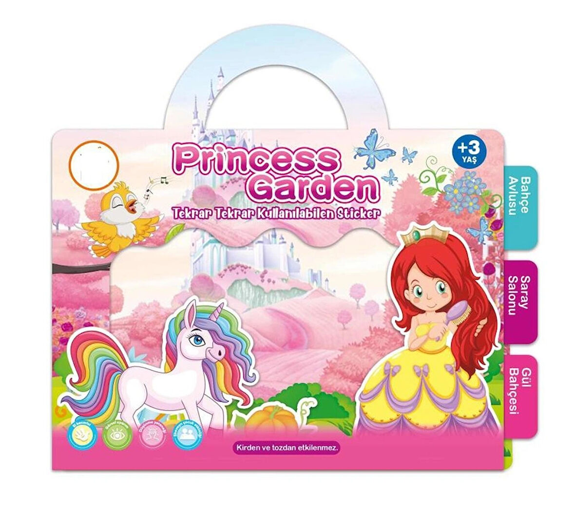 Tekrar Tekrar Kullanılabilen Sticker Seti -PRINCESS GARDEN