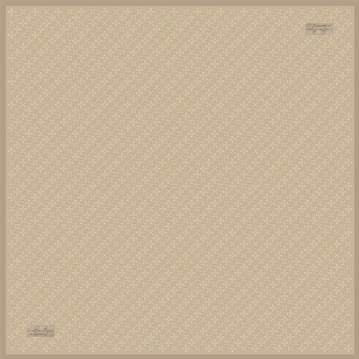 La Boutique Tivil Saf İpek Eşarp 236210 - 49004 Vizon Karışık Desen