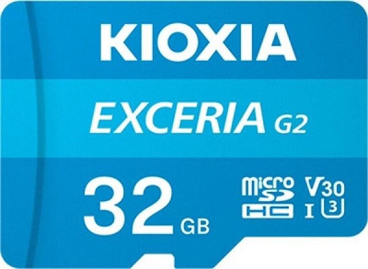 KIOXIA 32GB G2 MICRO SDHC U1 V30 4K 100/50 LMEX2L032GG2 ADAPTÖRLÜ