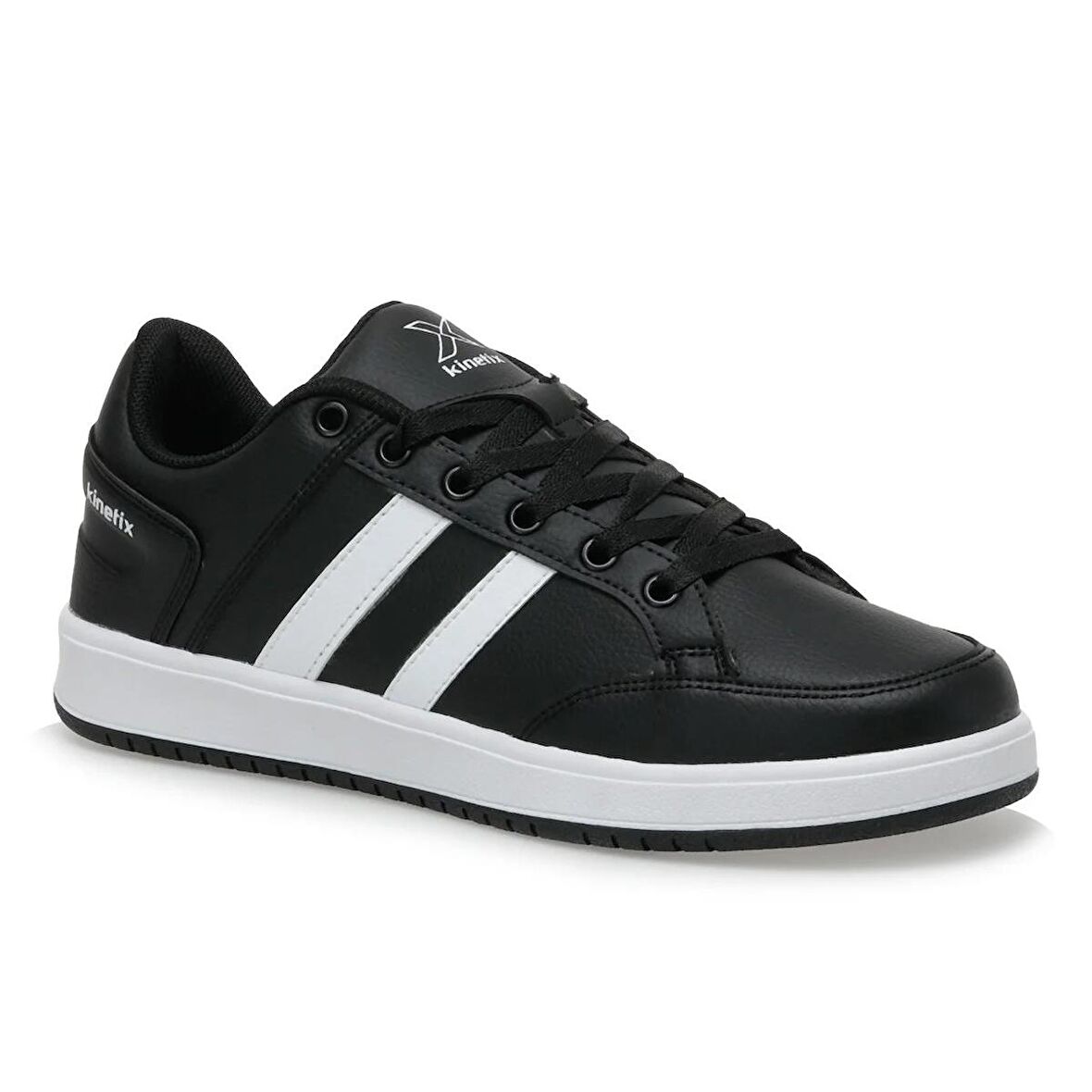 KINETIX  3M KORT PU 3FX ERKEK SPOR AYAKKABI SIYAH_BEYAZ 40-45 Siyah-Beyaz