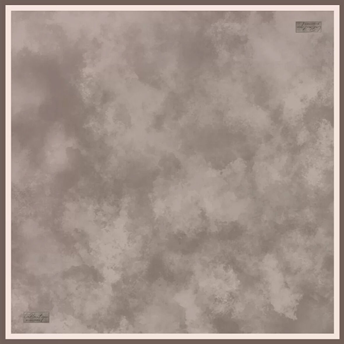 La Boutique Tivil Saf İpek Eşarp 234727 - 49113 Kahverengi Karışık Desen