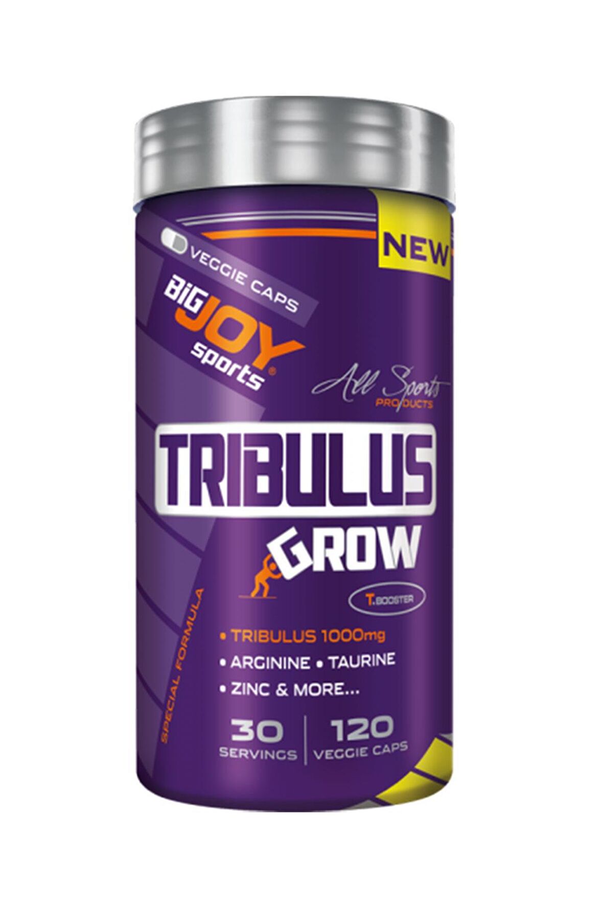 Bigjoy Sports Tribulus GRW 120 Bitkisel Kapsül 30 Porsiyon