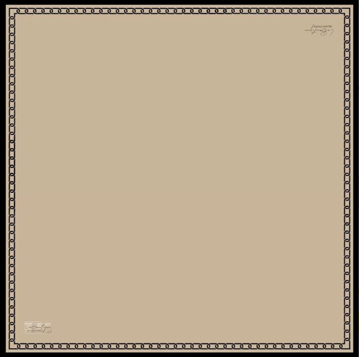 La Boutique Tivil Saf İpek Eşarp 237304 - 49097 Vizon Karışık Desen