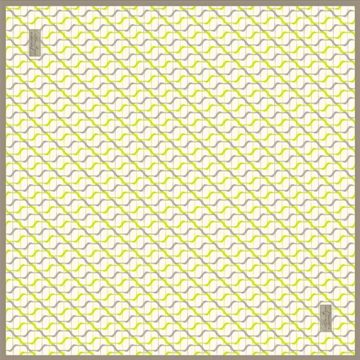 La Boutique Tivil Saf İpek Eşarp 233709 - 49122 Beyaz Karışık Desen