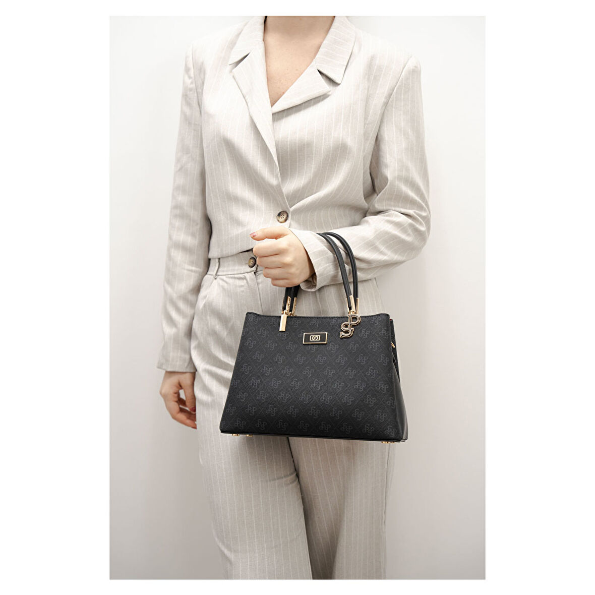 Silver Polo  Kadın Omuz Çantası 1098-45862 SILVER POLO Kadın ÇANTASI M178 SİYAH-MAT SİYAH