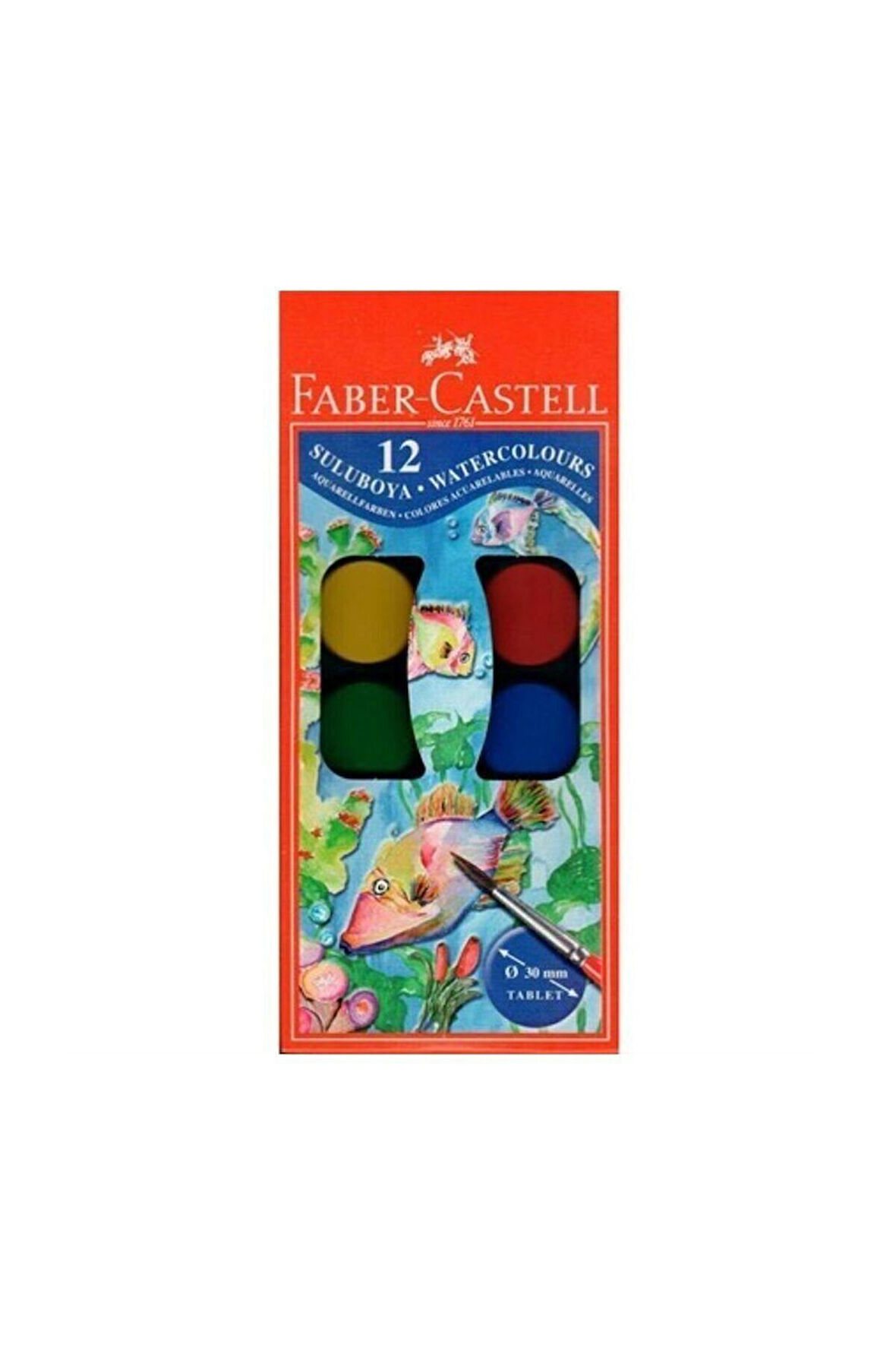 Faber-castell Sulu Boya Küçük Boy 12 Renk