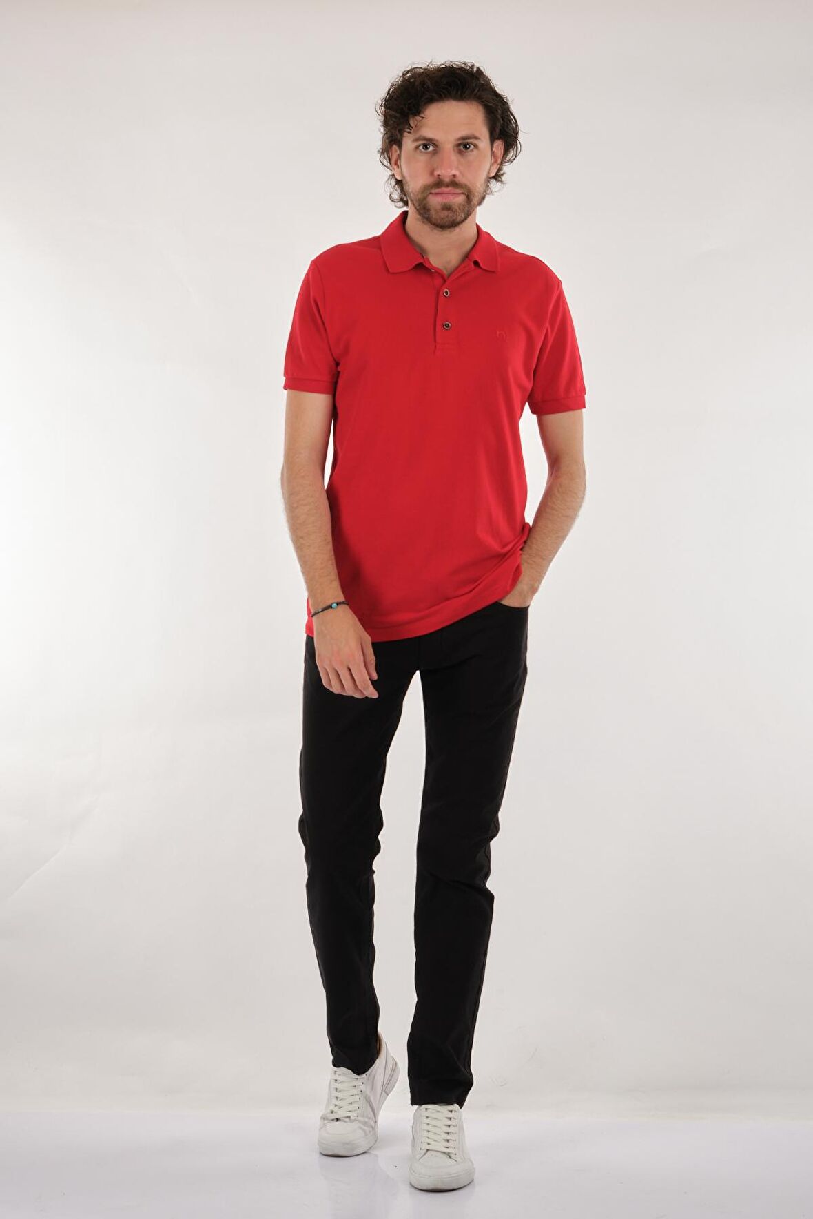 Neyir Polo Yaka Kısa Kollu Kırmızı Erkek T-Shirt 221504006