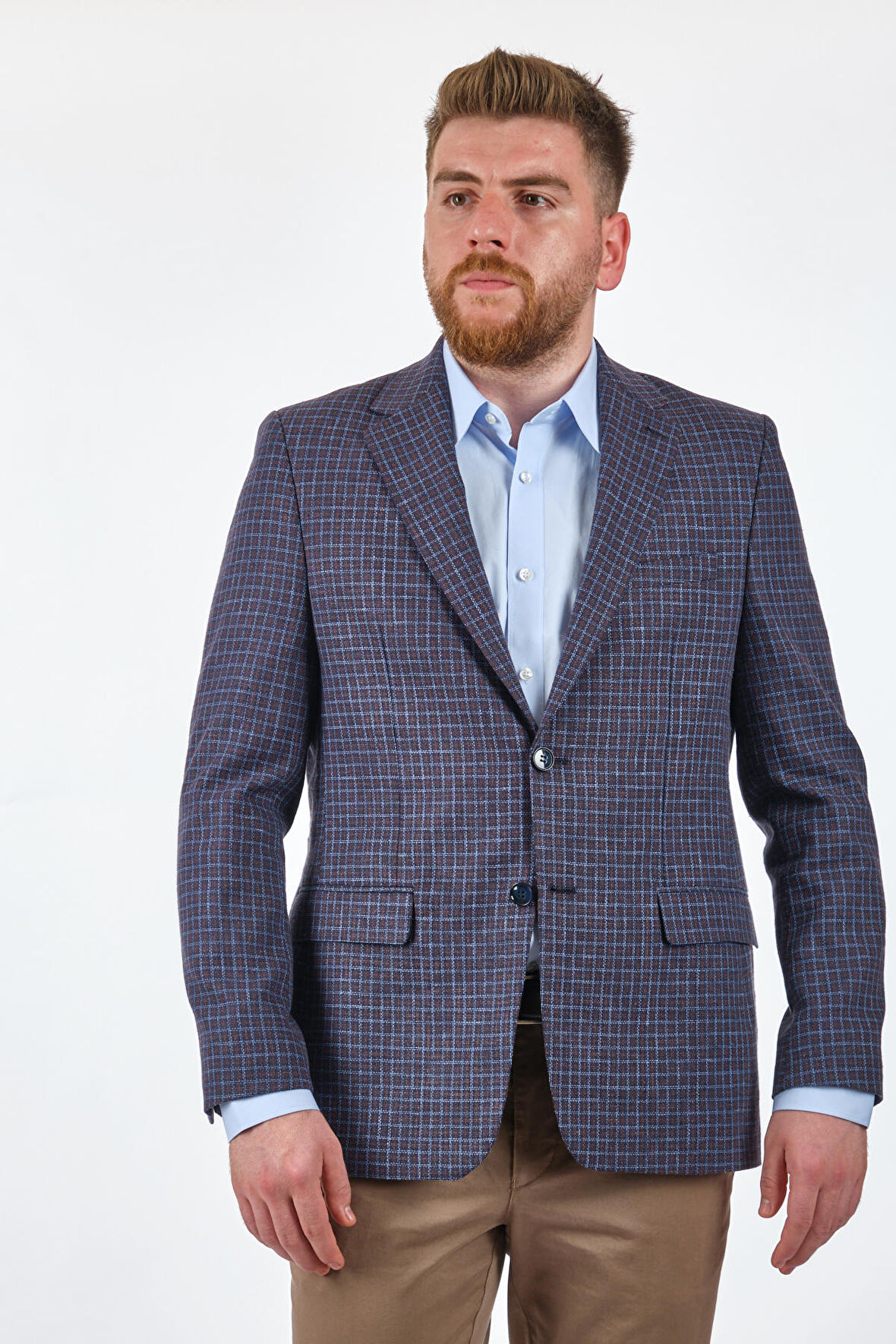 Tom Becker Kahve-Lacivert Erkek Ceket BR55004235