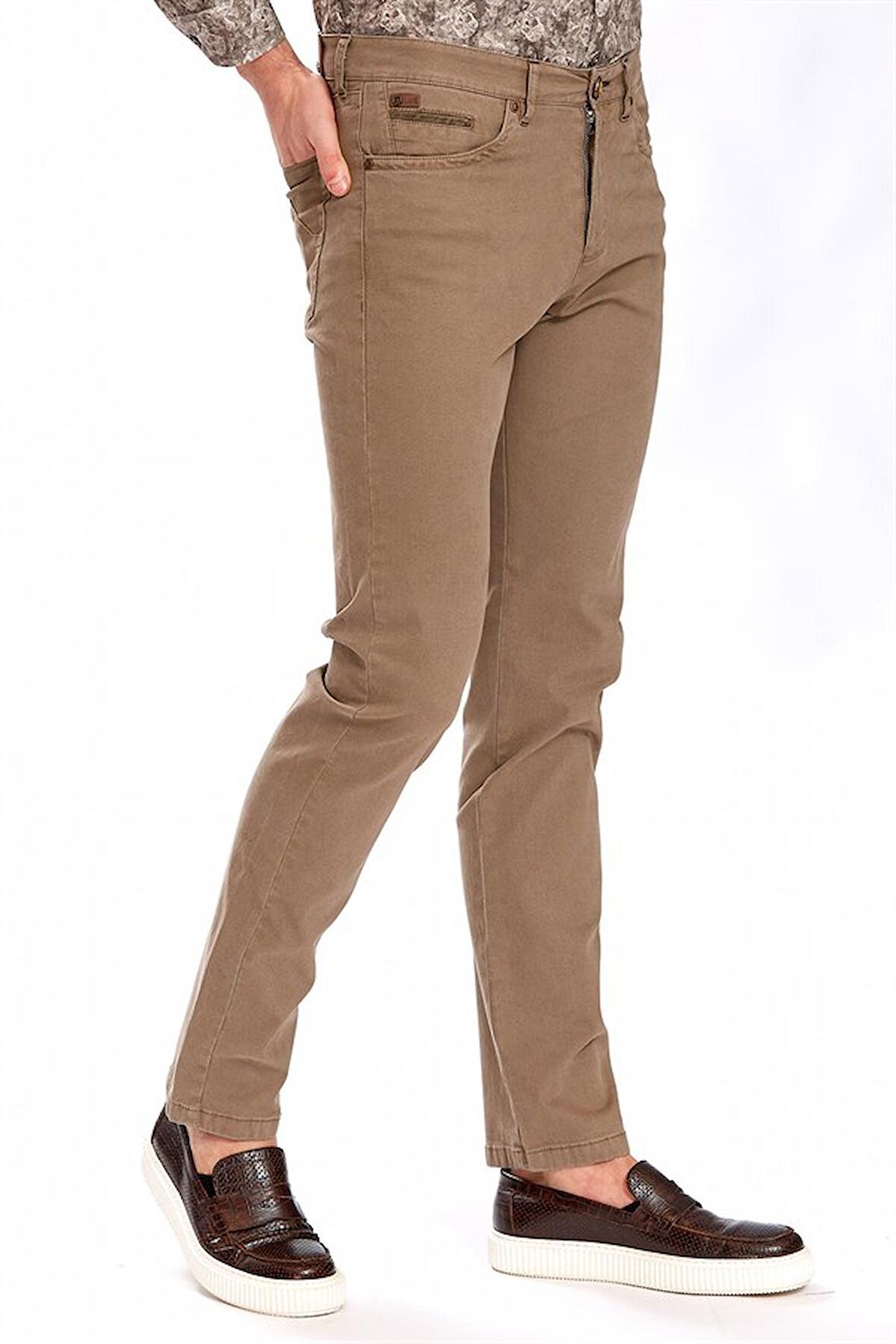Ecer Regular Fit Bej Erkek Pantolon 06530920