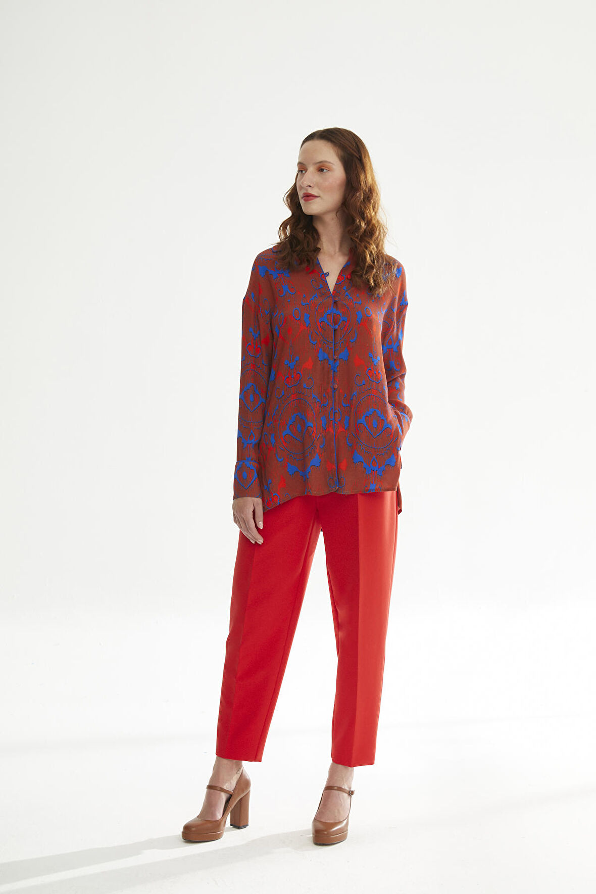 Naar Uzun Kollu Orjinal Kadın Gömlek 22251326