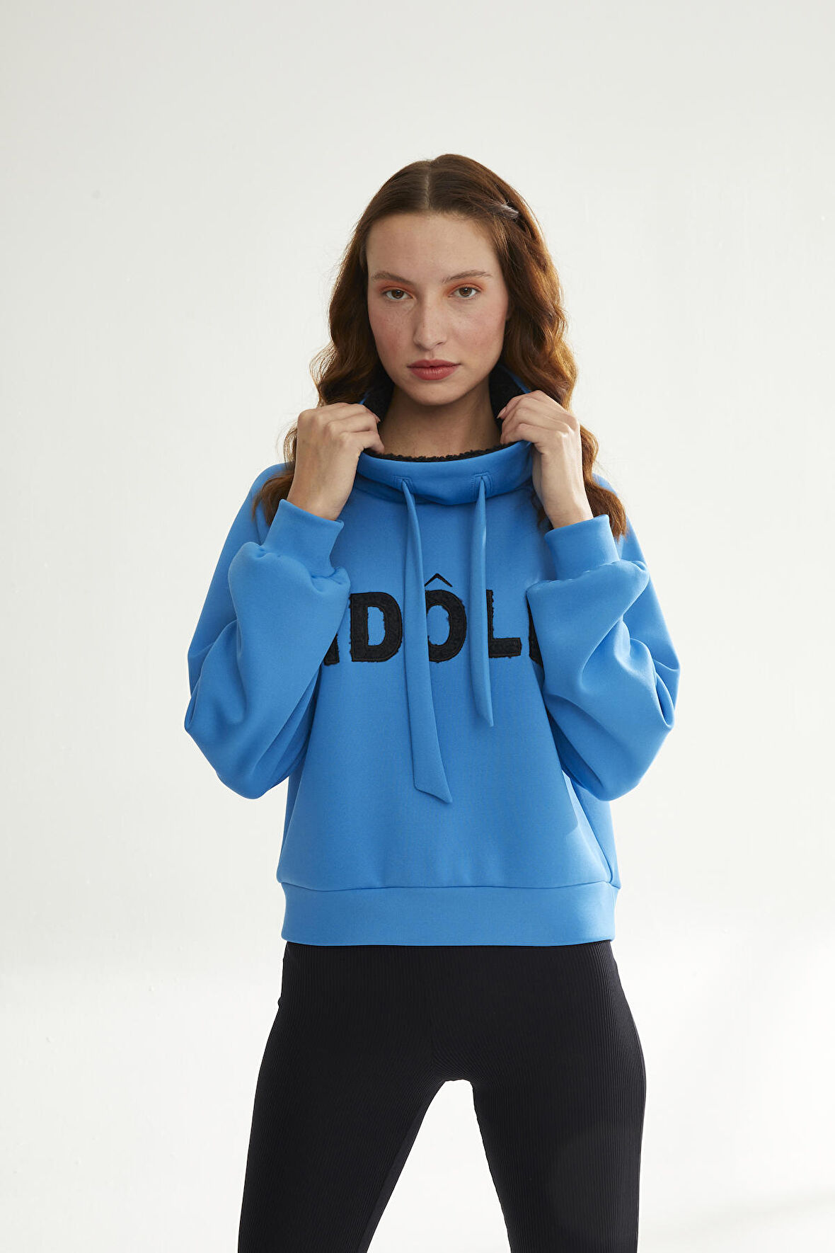 Naar Dik Yaka Mavi Kadın Sweat 22251334