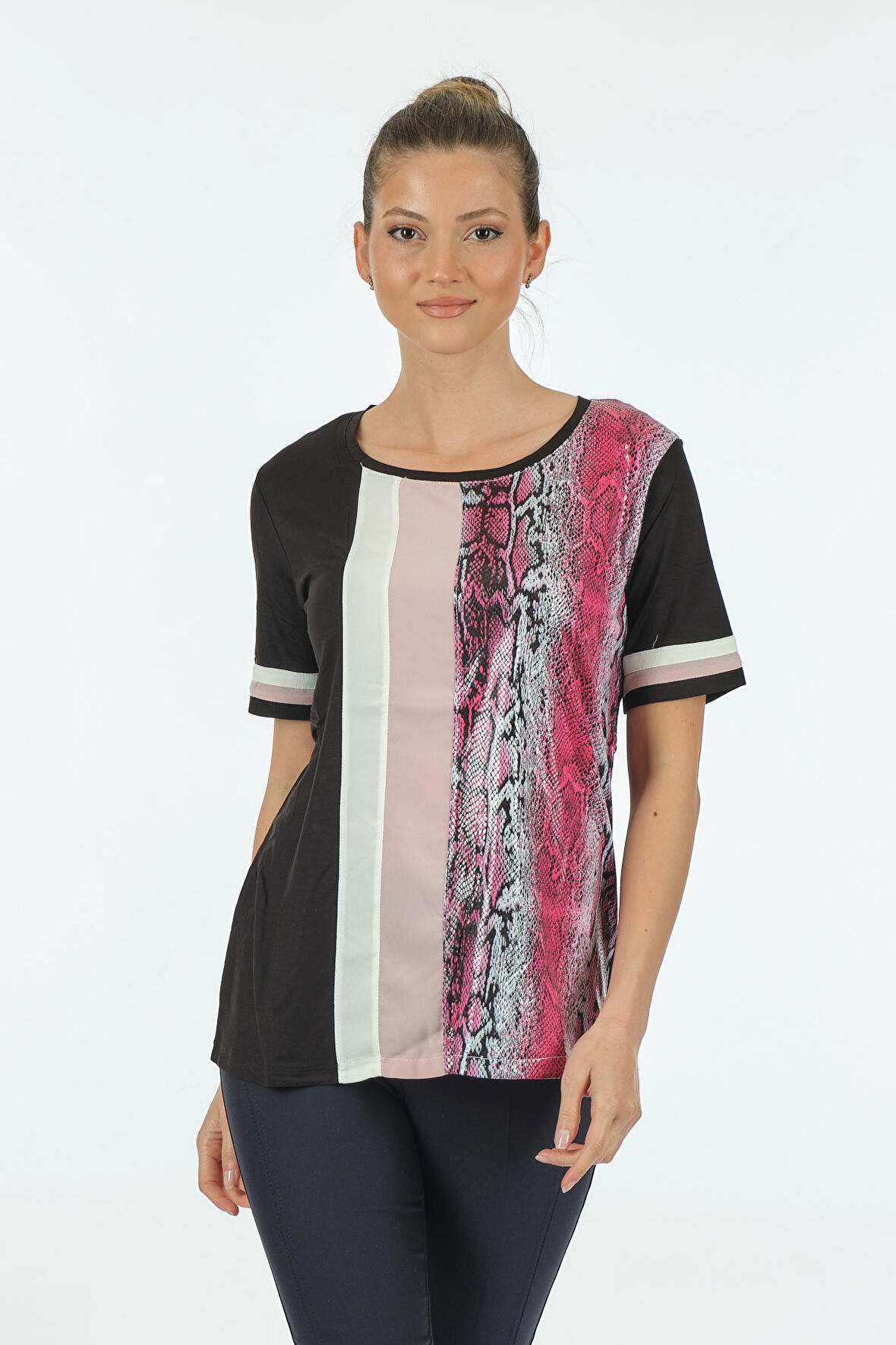 Twomail Fuşya Kadın T-Shirt MY2350P10787