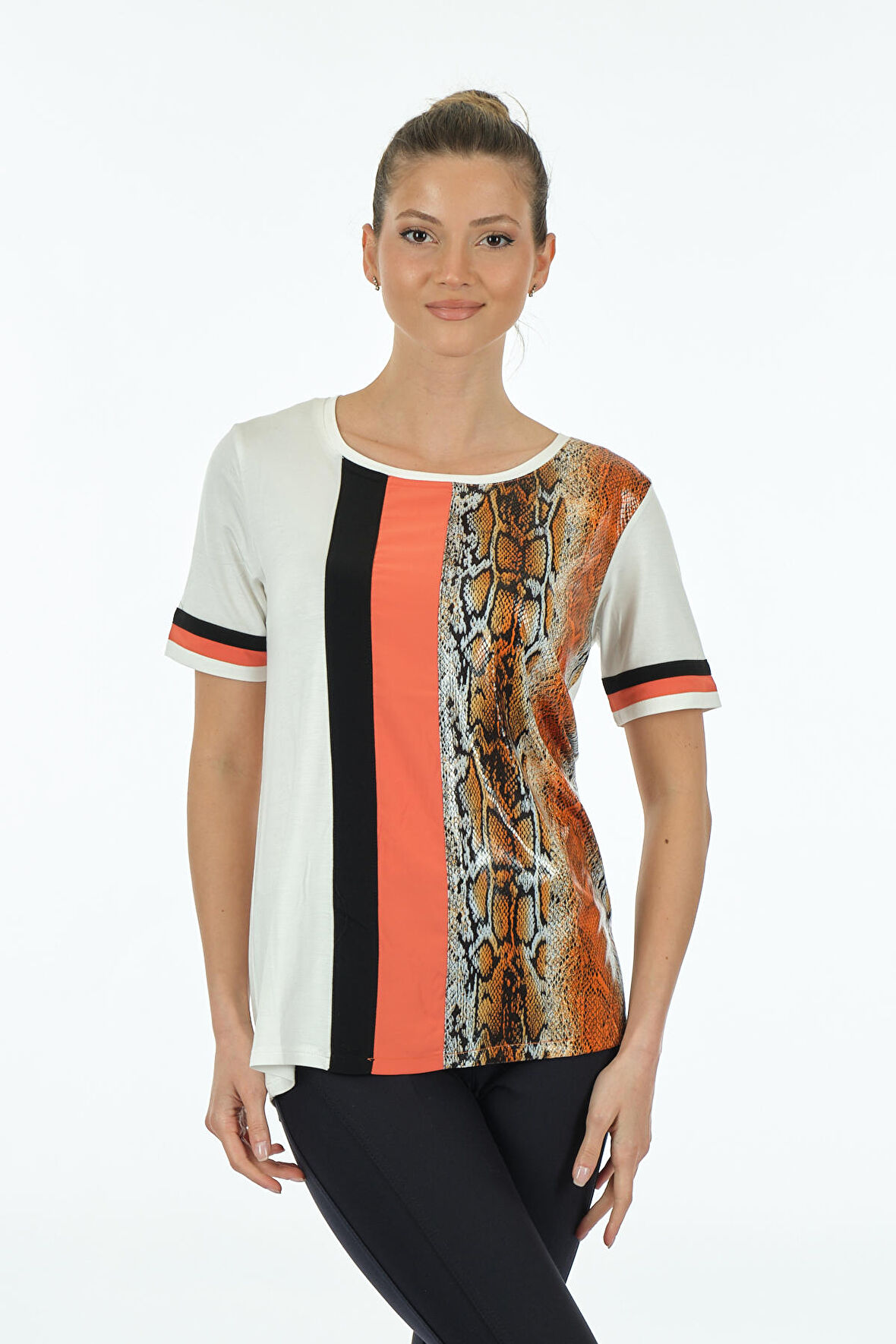 Twomail Portakal Kadın T-Shirt MY2350P10787