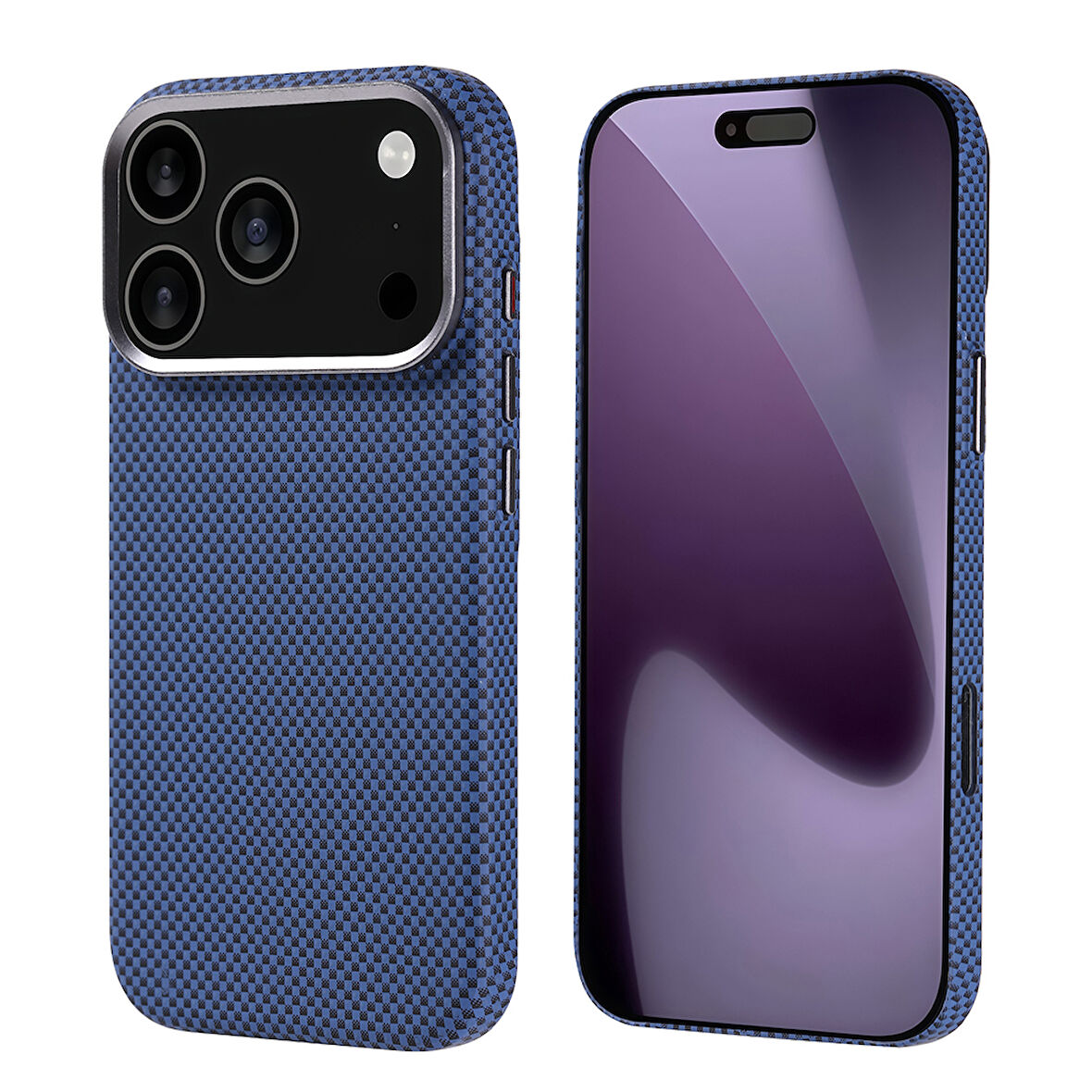 iPhone 17 Pro Kılıf Kablosuz Şarj Özellikli Karbon Fiber Görünümlü Nekst Kapak