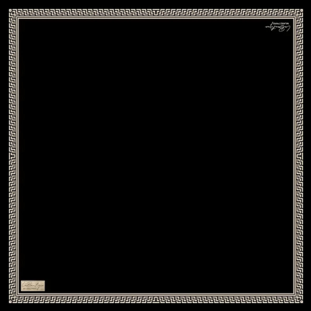 La Boutique Tivil Saf İpek Eşarp 237205 - 49061 Siyah Karışık Desen