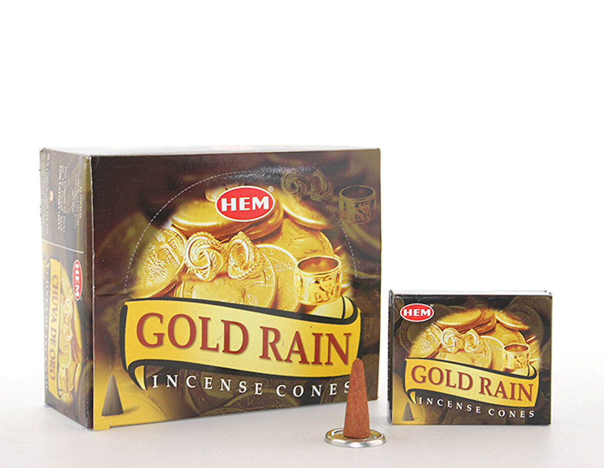 neararsanbizden Gold Rain Aromalı Konik Tütsü