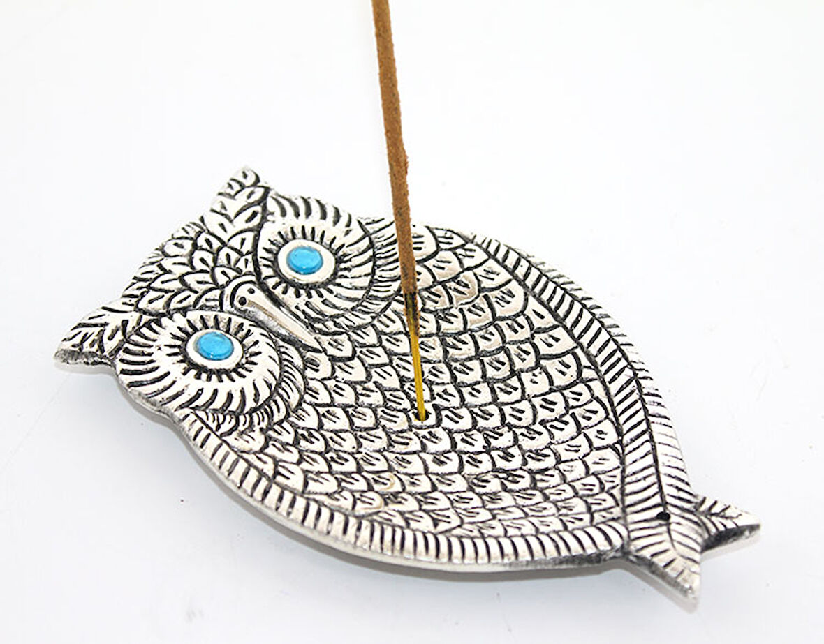 neararsanbizden Metal Baykuş Tasarımı Tütsülük 