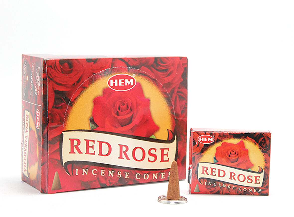 neararsanbizden Red Rose Aromalı Konik Tütsü