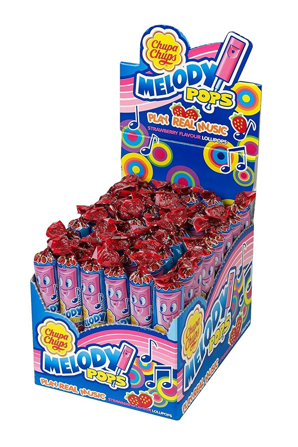 Chupa Chups Melody Pops Çilekli 15 Gr x 48 Adet Düdüklü Şeker