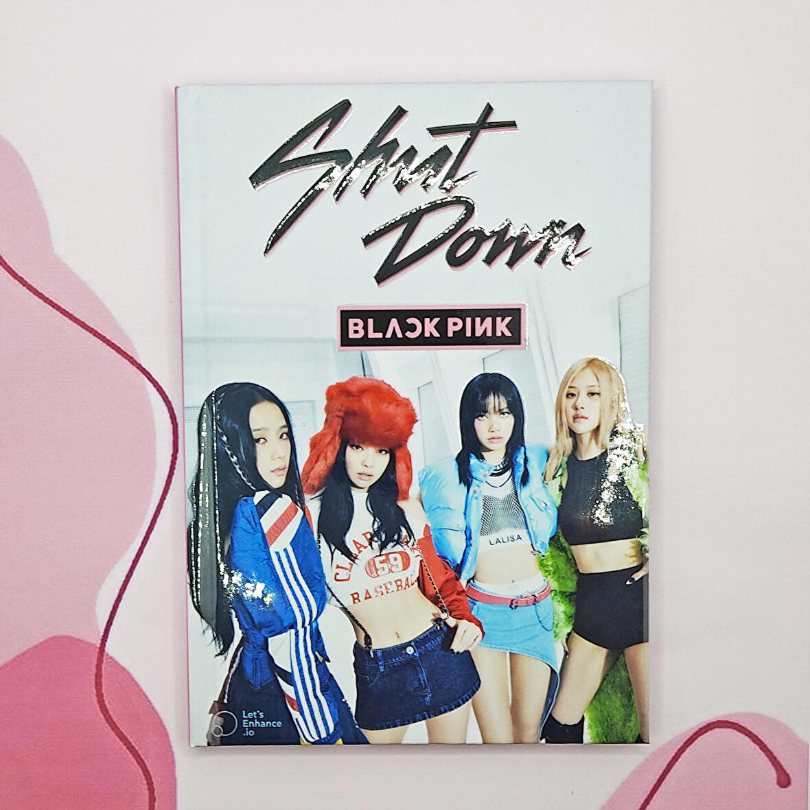 Blackpink Shut Down A5 Boyunda  Sert Kapaklı Not Defteri