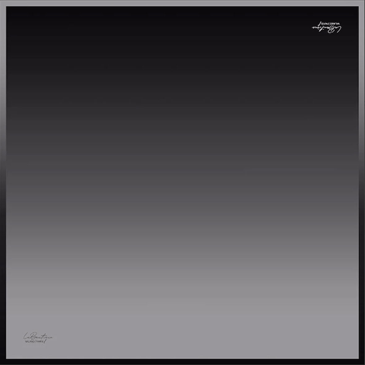 La Boutique Tivil Saf İpek Eşarp 28576 - 49029 Siyah Degrade Desen