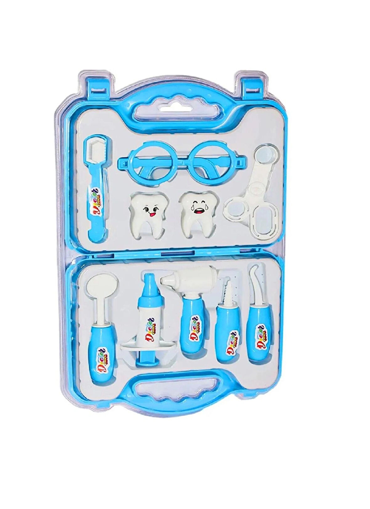 Çantalı Oyuncak Doktor Dişçi Seti - Mavi
