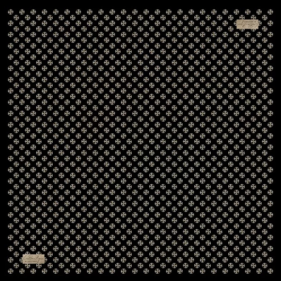 La Boutique Tivil Saf İpek Eşarp 238801 - 49132 Siyah Karışık Desen